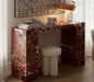 Luxurious Tostone Calacatta Viola Marble Rectangle Console Table for Elegant Spaces
