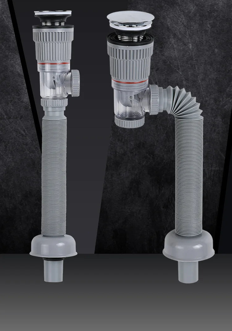 Versatile Pop-Up Drain Stopper for Bathroom Sinks, Overflow Feature