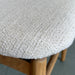 Premium Mid-Century Natural Oak Carved Back Padded Dining Chair