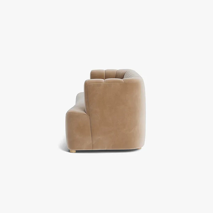 Luxurious Italian Velvet Love Seat Sofa for Modern Living Room Furniture