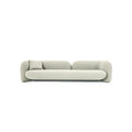 Elegant White Velvet Modular Curved Sofa Set for Modern Living Room