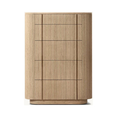Luxury Modern Solid Wood 5-Drawer Narrow Dresser Sideboard for Bedroom