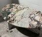 Elegant Natural Marble Oval Coffee Table - Waterproof, Durable Living Room Furniture