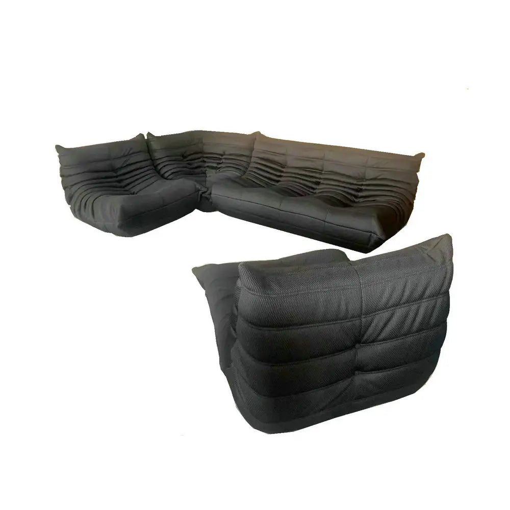 Luxury Modern Velvet Sectional Sofa Set - Modular Italian Fabric Couch