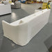 Luxurious White Linen 3-Seat Sofa Couch - Modern Solid Wood Living Room Furniture