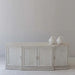 Wabi-sabi Recycled Pine Sideboard Cabinet: Rustic Minimalist Living Room Storage