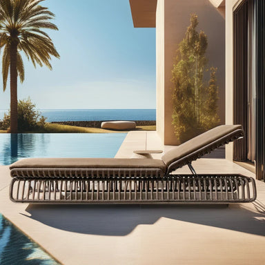 Premium All-Weather Rattan Sun Lounger for Commercial Outdoor Fit-Outs