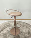 Modern Gold Stainless Steel Adjustable Bar Stool with Rotating Lift Seat