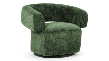 Emerald Velvet Swivel Accent Chair: Plush Rotating Lounge Armchair for Living Room