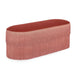 Luxury Fringed Suede Ottoman Bench - Velvet Fabric Shoe Stool Hall