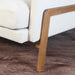 Chic Nordic 3-Seat Oak Frame Sofa, Plush Linen Upholstery for Modern Living