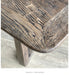 French Country Reclaimed Elm Extendable Dining Table Rustic Farmhouse Style