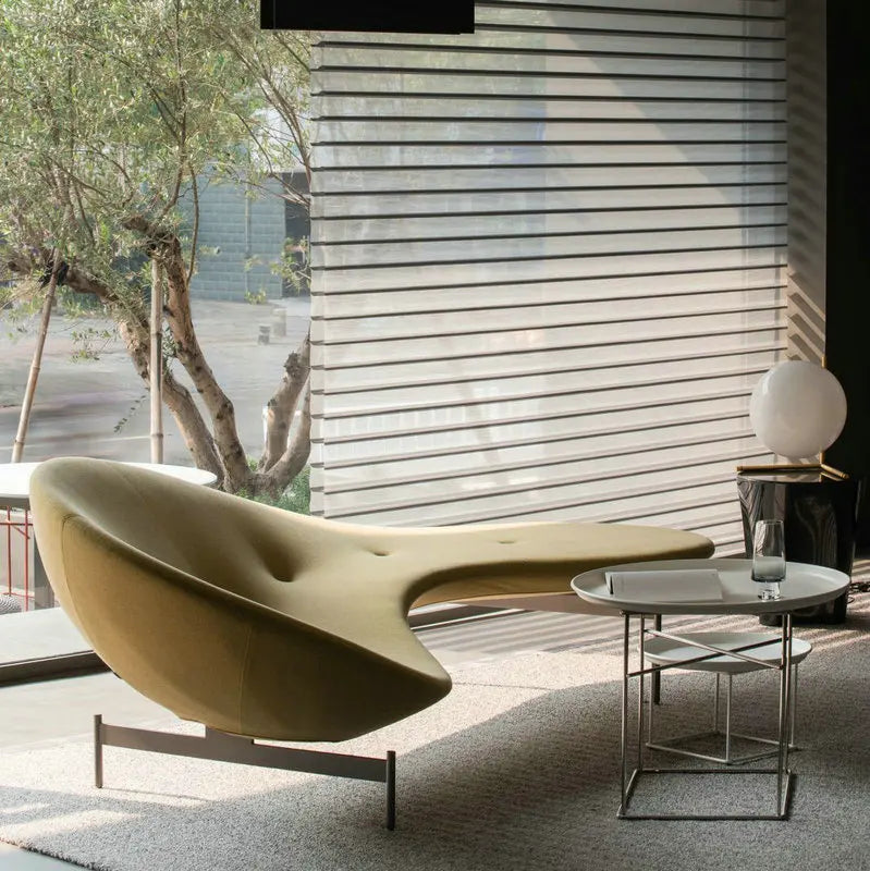 Modern Fiberglass Eda-Mame Pea Shaped Day Bed Lounge Sofa for Living Room