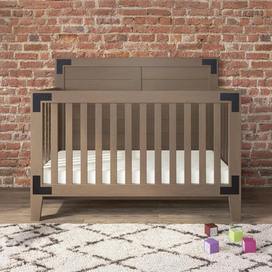 4-in-1 Convertible Baby Crib, Non-Toxic Finish, Adjustable Mattress, Day Bed