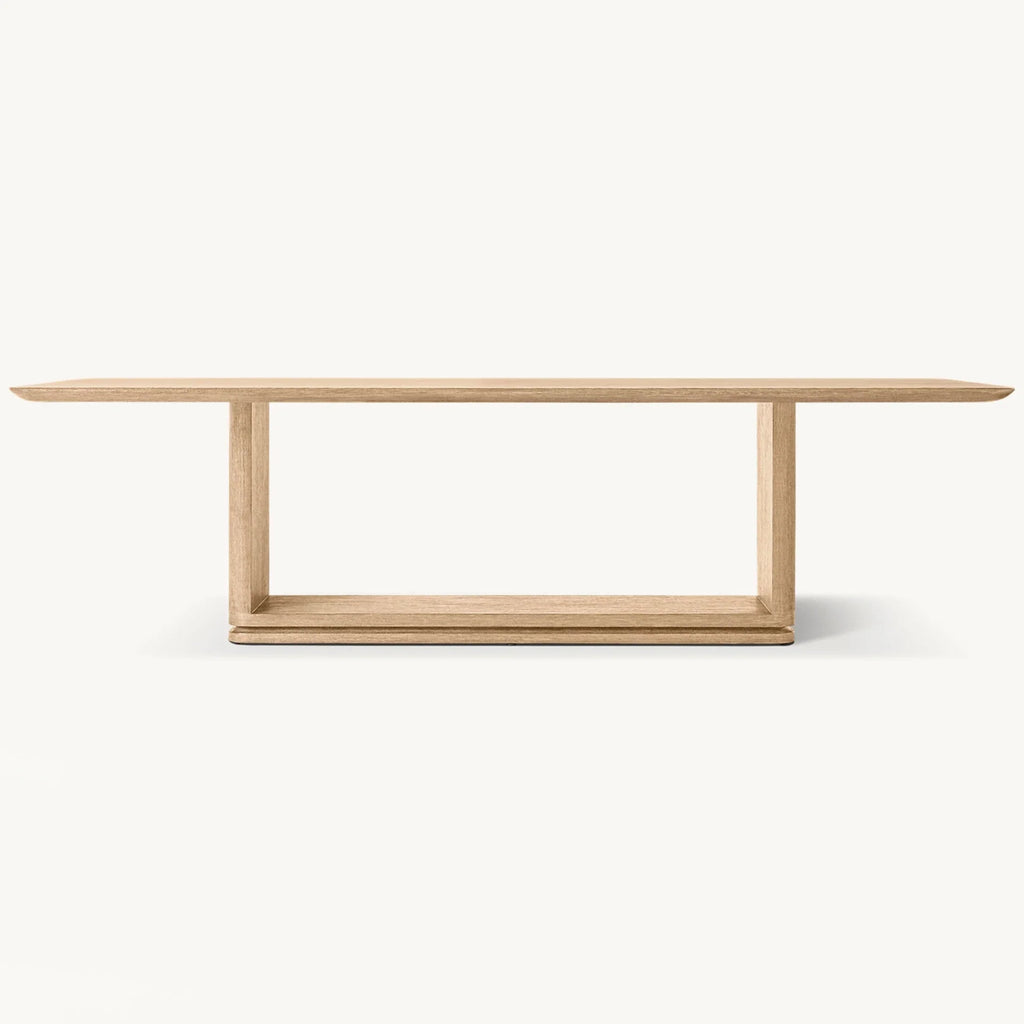 Modern Luxury Solid Wood Handcrafted Dining Table - Elegant Farmhouse Style