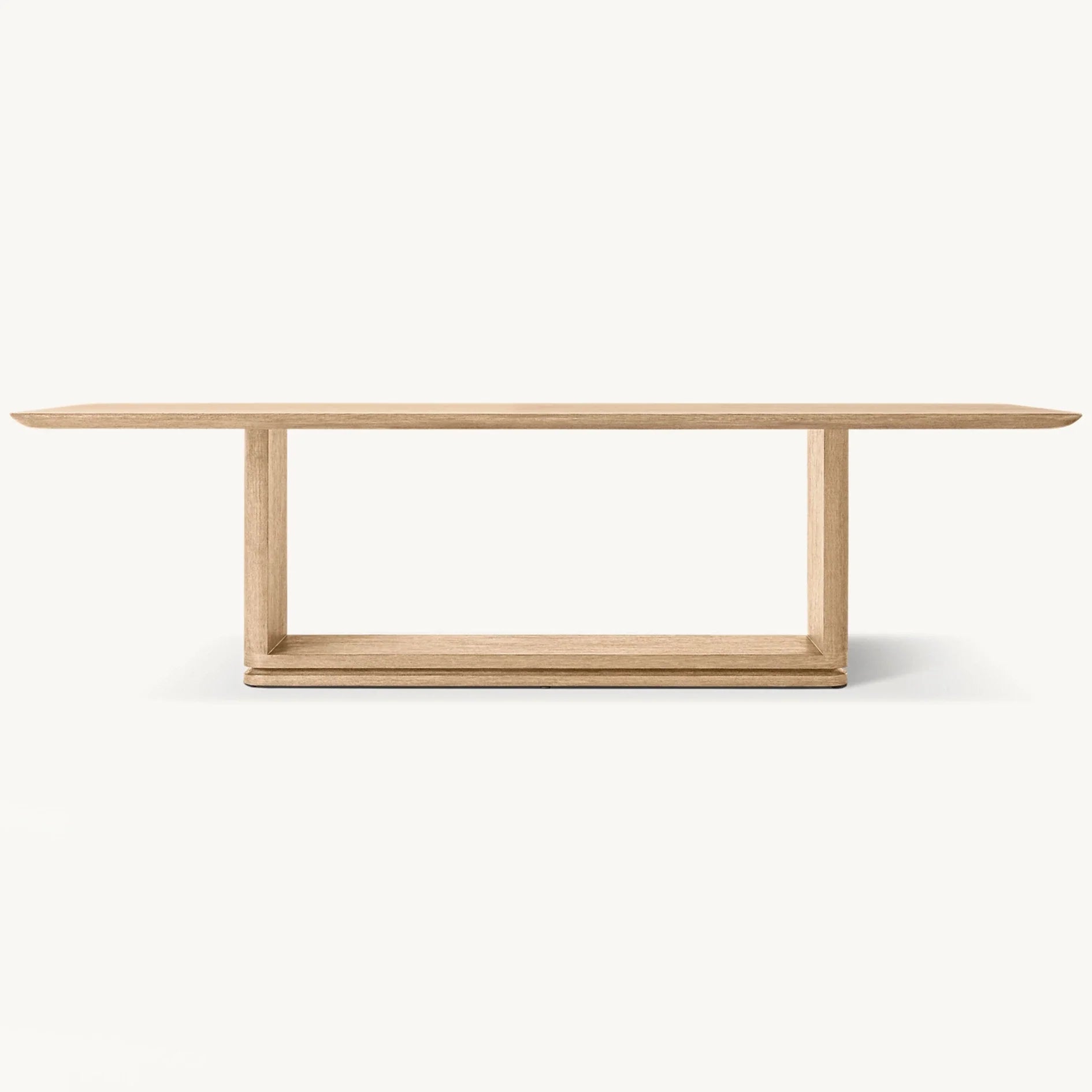 Modern Luxury Solid Wood Handcrafted Dining Table - Elegant Farmhouse Style