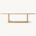 Modern Luxury Solid Wood Handcrafted Dining Table - Elegant Farmhouse Style