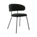 Elegant Italian Style Velvet Dining Chair with Metal Frame, Modern Home Furniture