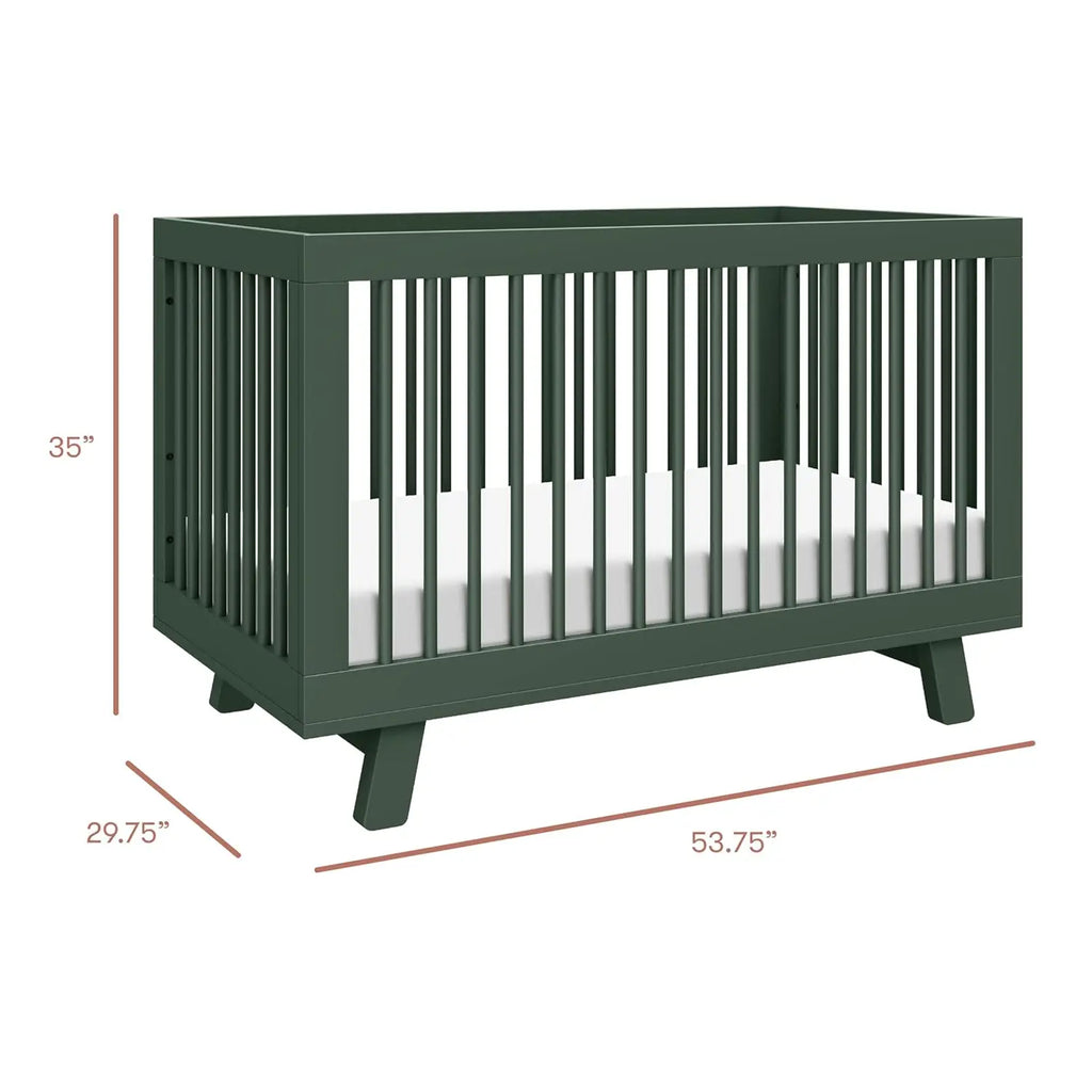 3-in-1 Convertible Baby Crib with 4 Adjustable Mattress Heights for Toddlers