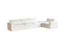 Luxurious Modular Cloud Sectional Sofa Set - White Nordic Modern Living Room Couch