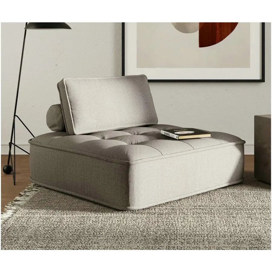 Contemporary Modular Fabric Sectional Sofa with Removable Backrests for Living Room
