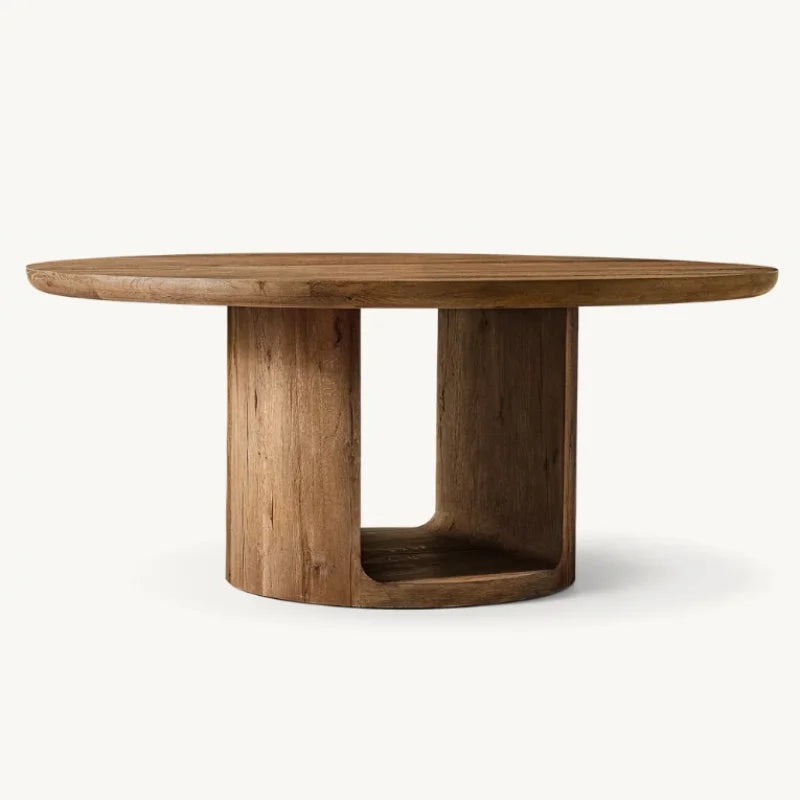 Luxury Solid Wood Dining Table: Custom Design for Home, Villa, Restaurant