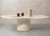 Tostone Irregular Travertine Dining Table: Customizable Minimalist Natural Stone Design