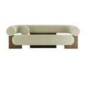 Luxurious Pink Velvet Curved 3-Seater Sofa for Modern Living Spaces