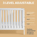 Versatile 5-in-1 Convertible Crib: Toddler, Daybed, Full-Size, 3 Height Adjustments