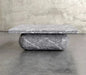 Elegant Carrara White Marble Rectangle Coffee Table for Modern Living Spaces