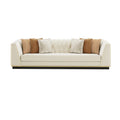 Luxury Curved Velvet 3-Seater Sofa for Modern Living Rooms