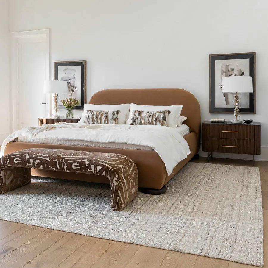 Luxury Farmhouse Velvet Ottoman Bench Wooden Bed End Side Stool