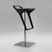 Modern Adjustable Swivel Bar Stool, Chromed Base, Premium PU Leather