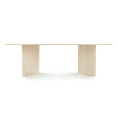 Elegant Marble Travertine Dining Table: Versatile Rectangle Stone for Modern Homes