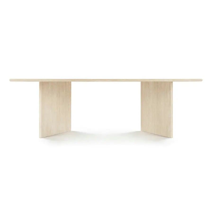 Elegant Marble Travertine Dining Table: Versatile Rectangle Stone for Modern Homes