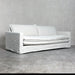 Modern Chile Style White Linen Slipcover Sofa Couch for Living Room Comfort