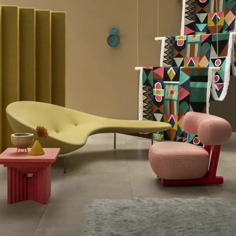 Modern Fiberglass Eda-Mame Pea Shaped Day Bed Lounge Sofa for Living Room