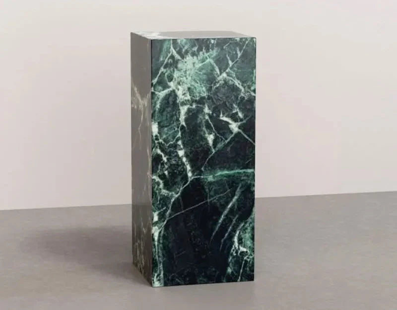 Luxurious Italian Verde Alpi Green Marble Coffee Side Table for Elegant Homes