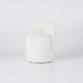 Elegant White Boucle Swivel Accent Chair - Modern Living Room Vanity Stool