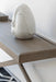Elegant Scandinavian Solid Oak Wood Console Table with One Removable Tray