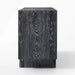 Modern Black Cerused Oak Wood Media Credenza Sideboard TV Console Cabinet