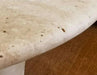 Luxurious Oval Natural Travertine Coffee Table for Modern Living Room Decor