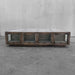 Elegant Glass Top Solid Oak Wood Coffee Table with Storage Drawers
