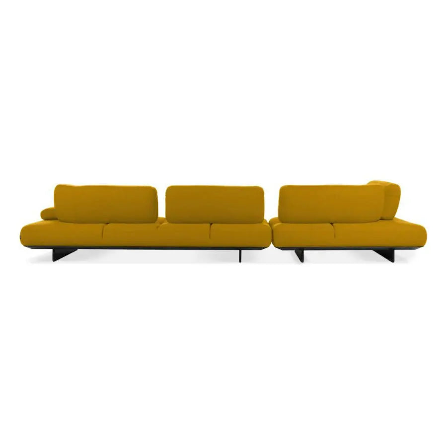 Luxurious Wabi Sabi Velvet Upholstered Curved Modular Corner Sectional Sofa