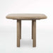 Expansive Solid Oak Oval Expandable Dining Table, Plank Legs, Rounded Edges