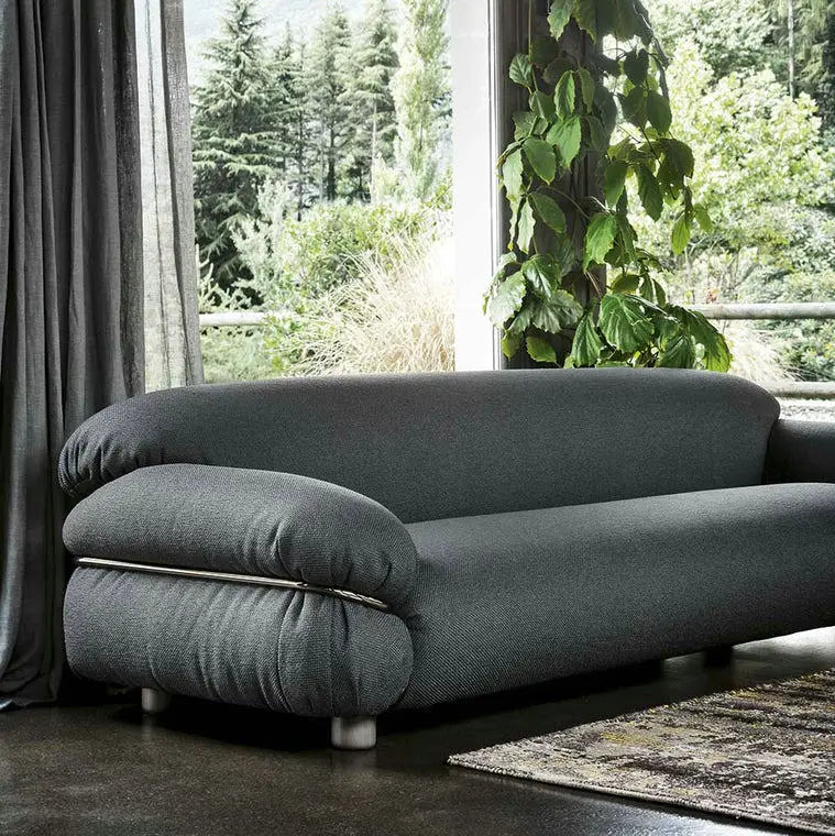 Elegant Mid-Century Modern Velvet Sectional Sofa Set – Luxurious Living Room Couch