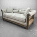 Opulent French Antique Solid Oak Wood Sofa Couch for Elegant Living Spaces