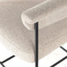 Luxury Boucle Upholstered Counter Stool, Metal Frame, Modern Bar Chair