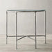 Luxurious Modern Marble Top Side Table with Sleek Metal Legs for Home and Hotel Decor