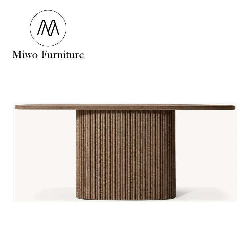 Handmade Luxury Solid Wood Modern Villa Passage Entryway Console Table